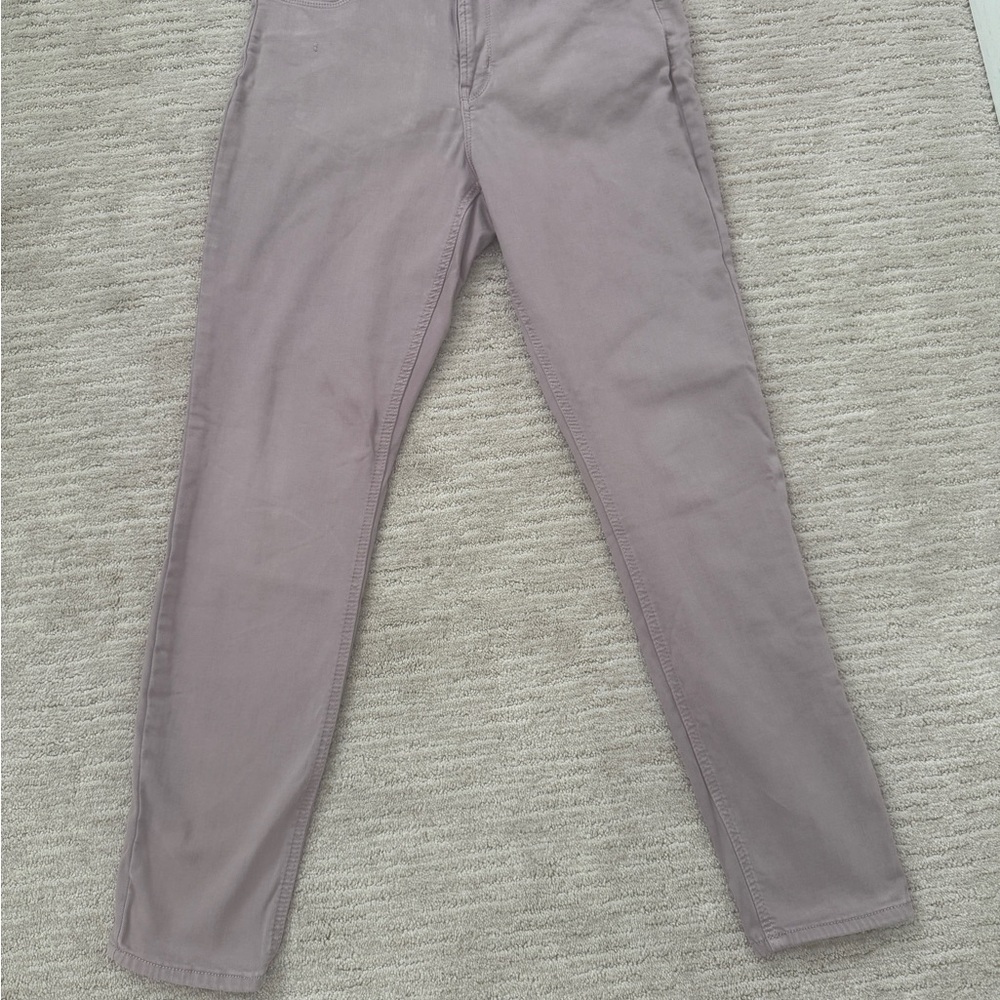 Lavender Skinny Pants-High Rise
